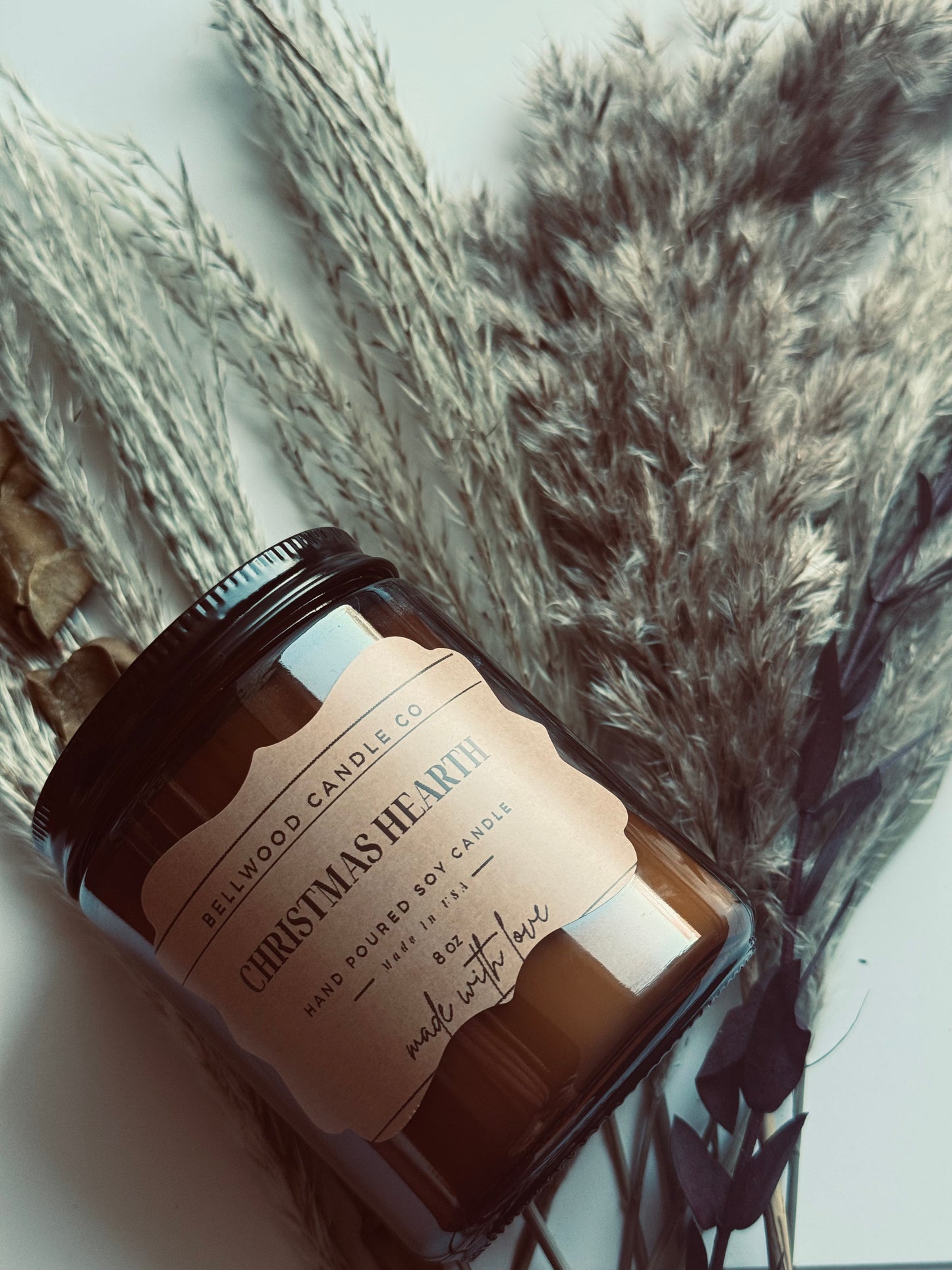 Christmas Hearth -8oz Soy Candle