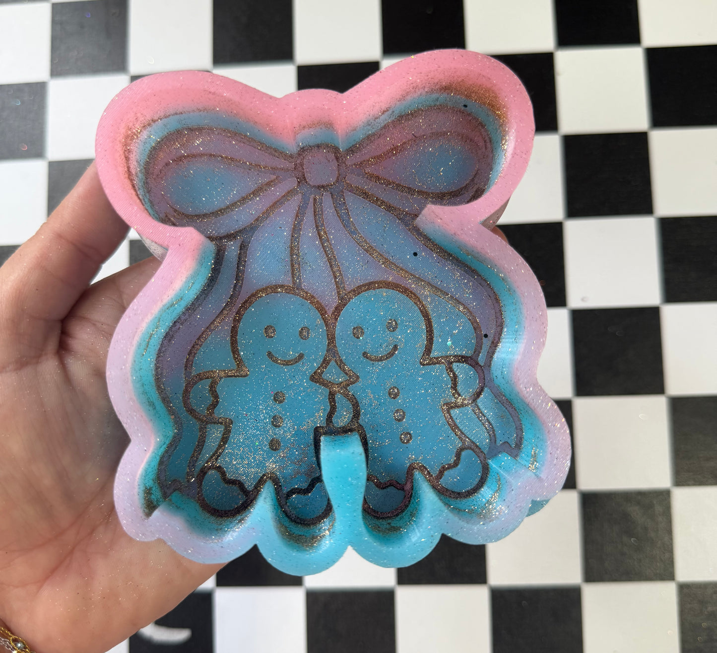 GINGERBREAD W BOW FRESHIE