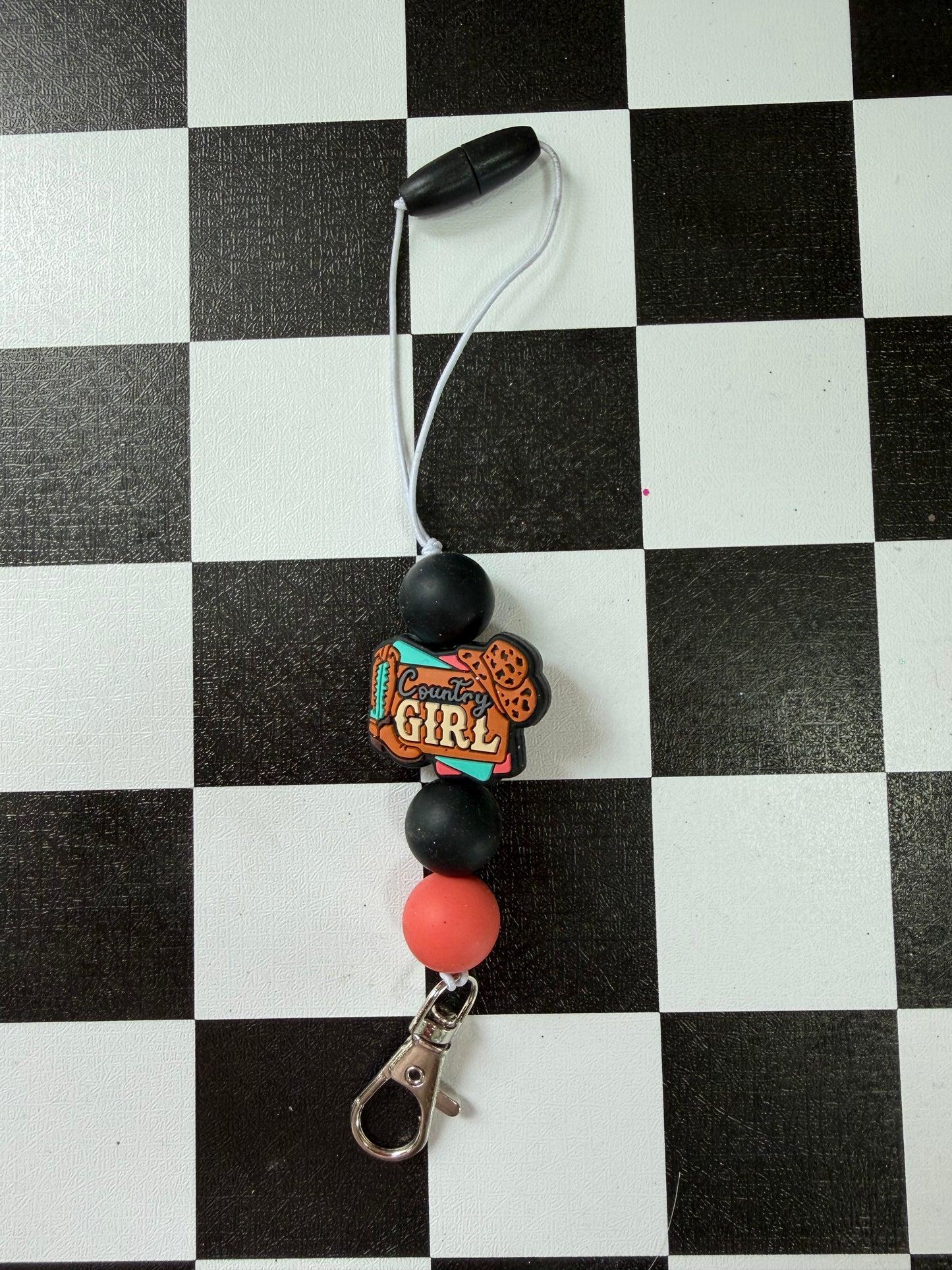 COUNTRY GIRL W ORANGE FRESHIE HANGER