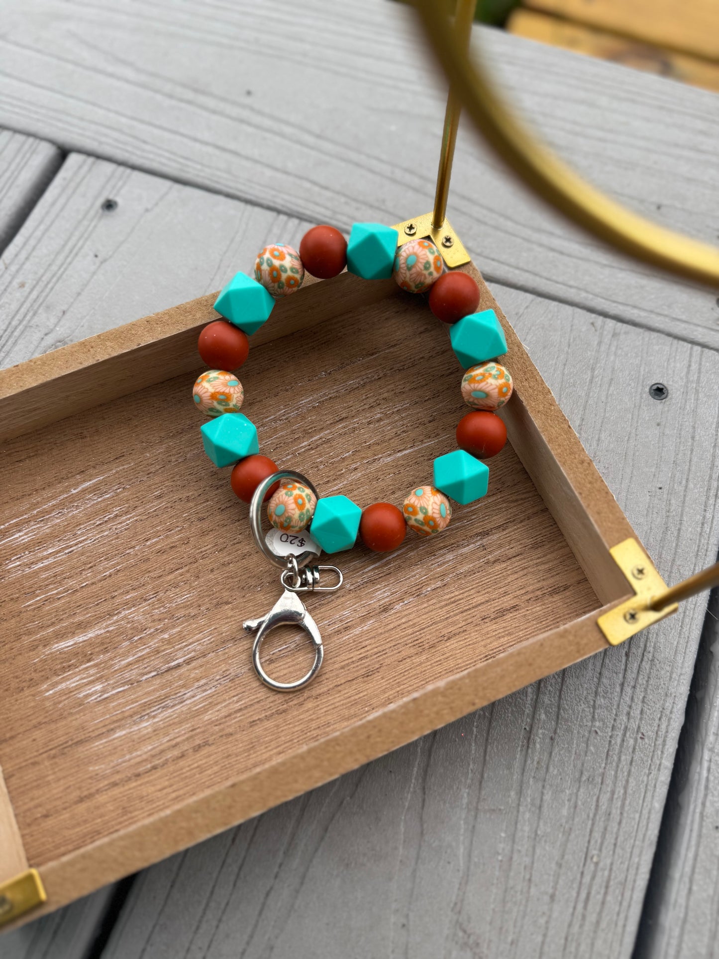 Boho Flower Wristlet