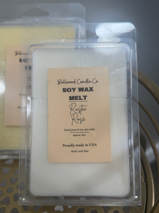 Large Wax Melt- Rustic Rose