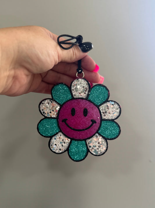 Teal & Purple Smiley - Bow ties & Bourbon