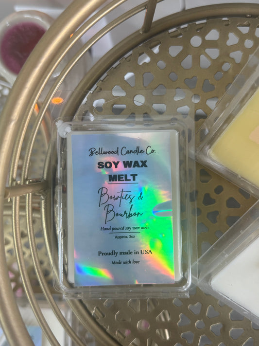 Small Wax Melt - Bow ties & Bourbon Scent