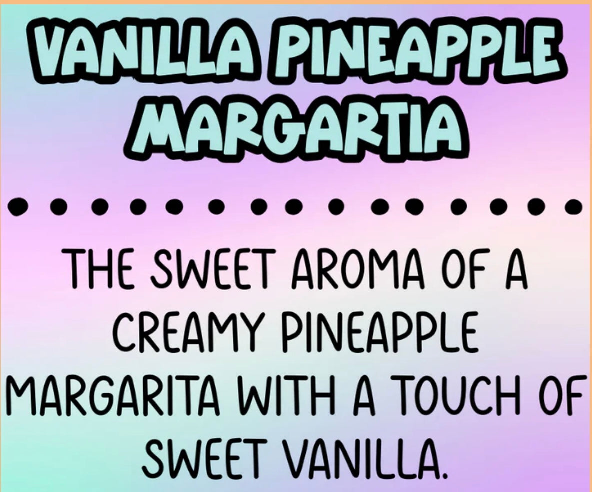 Softball Bow- Vanilla Pineapple Margarita Scent