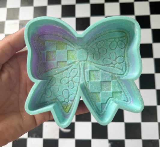 FLORAL & CHECKERED BOW FRESHIE