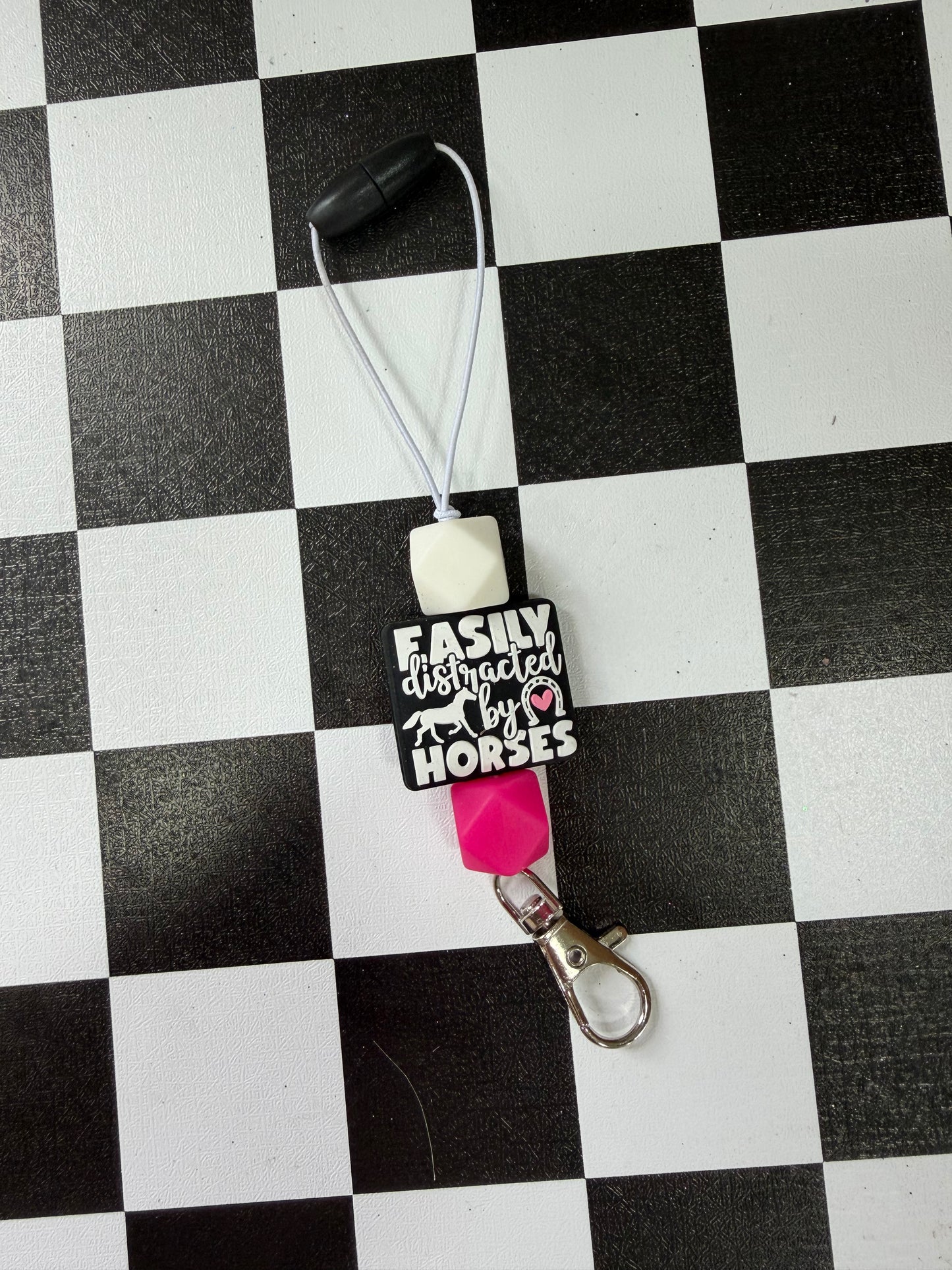EASILY DISTRACTED BY HORSES FRESHIE HANGER