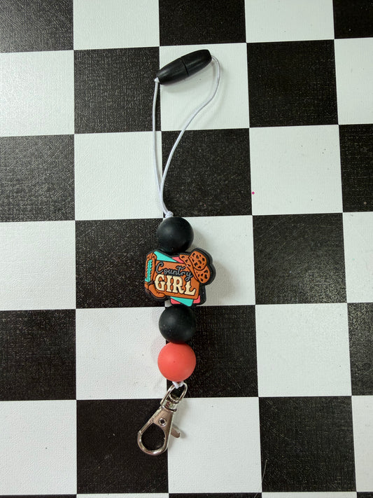 COUNTRY GIRL W ORANGE FRESHIE HANGER